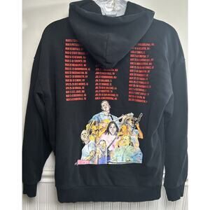 Zach Bryan The Quitin Time Tour Hoodie Adult Large Black 2024 Band Sweatshirt